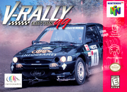 V-Rally Edition 99 box art for Nintendo 64
